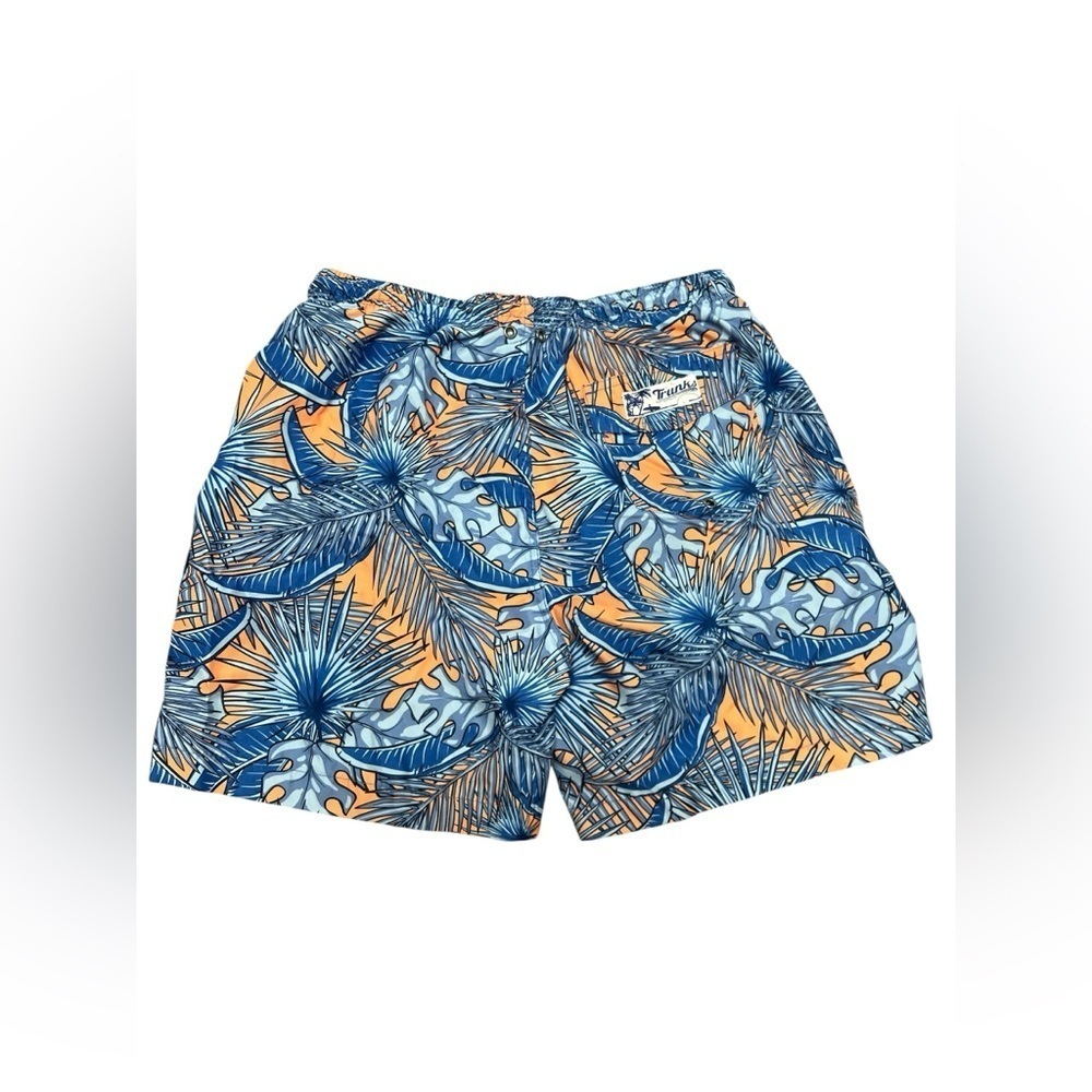 Trunks blue floral swim trunks - Picture 2 of 3